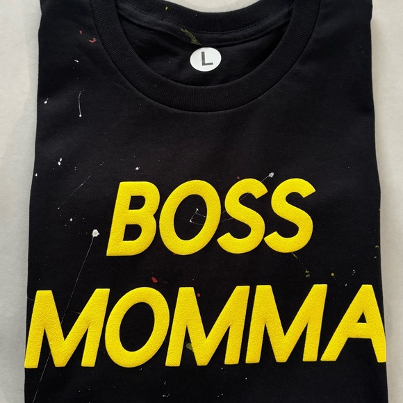Boss Momma Black T-Shirt - Picture 1 of 3